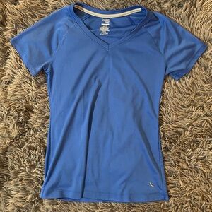 Blue athletic tee